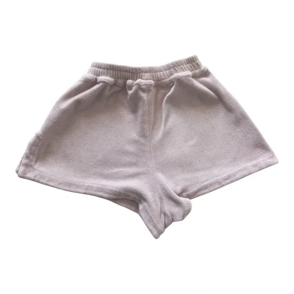 Frankies Bikinis Terry Shorts Pink Blush Size Small - Picture 2 of 3